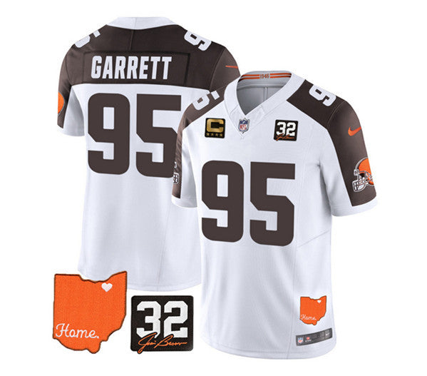 Myles Garrett Cleveland Browns white Vapor jersey