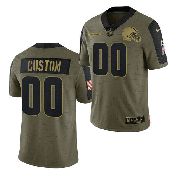 Active Cleveland Browns olive Salute To Service jersey