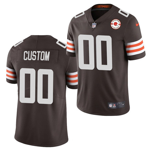 Custom Cleveland Browns brown Limited jersey