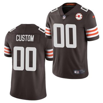 Custom Cleveland Browns brown Limited jersey