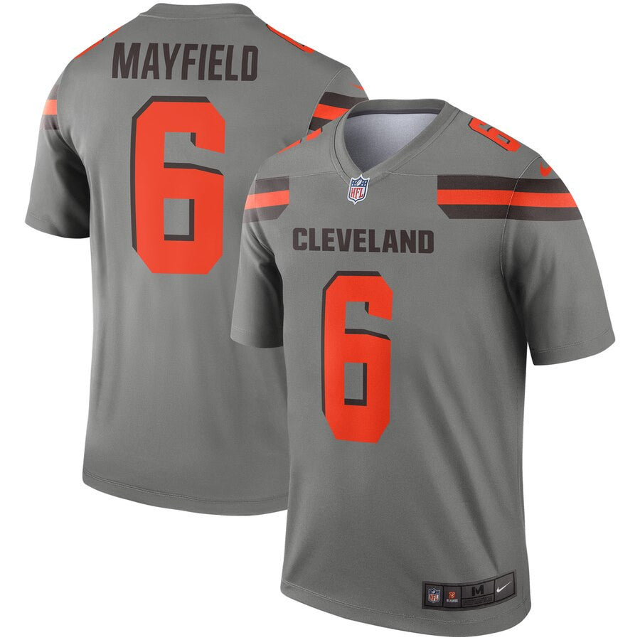 Baker Mayfield Cleveland Browns gray Inverted Legend jersey