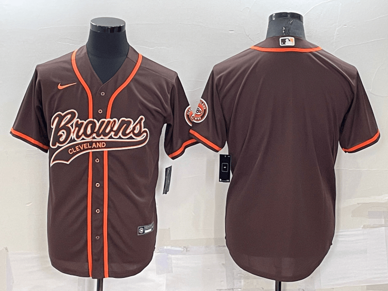 Custom Cleveland Browns brown jersey