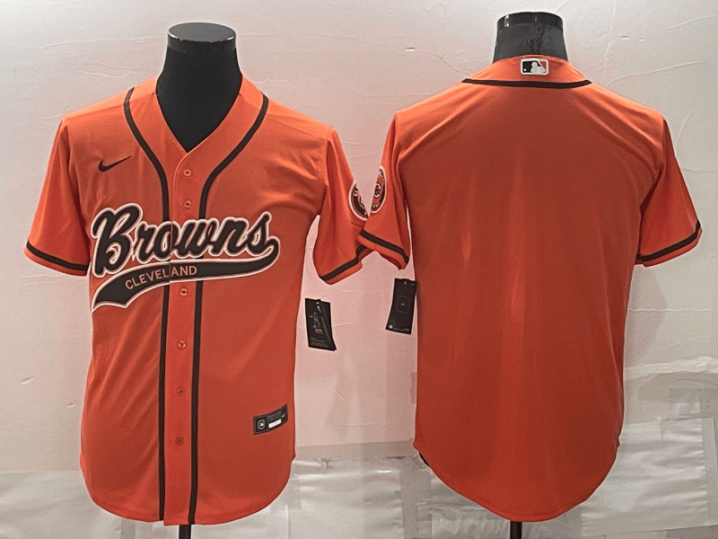 Custom Cleveland Browns orange jersey