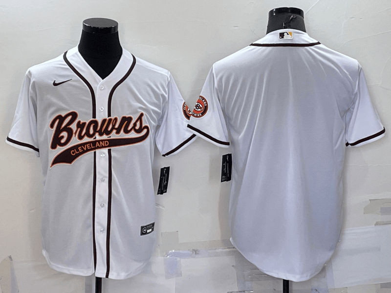 Custom Cleveland Browns white jersey