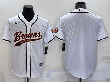 Custom Cleveland Browns white jersey