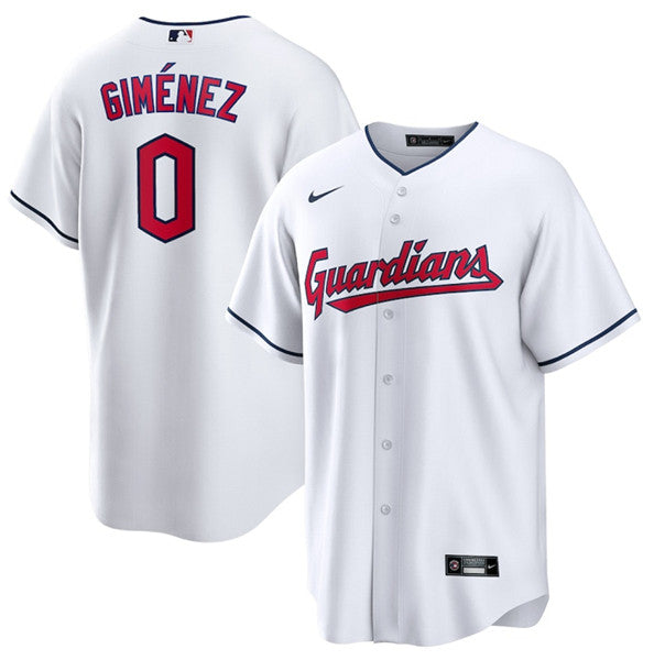 Andrés Giménez Cleveland Guardians white jersey