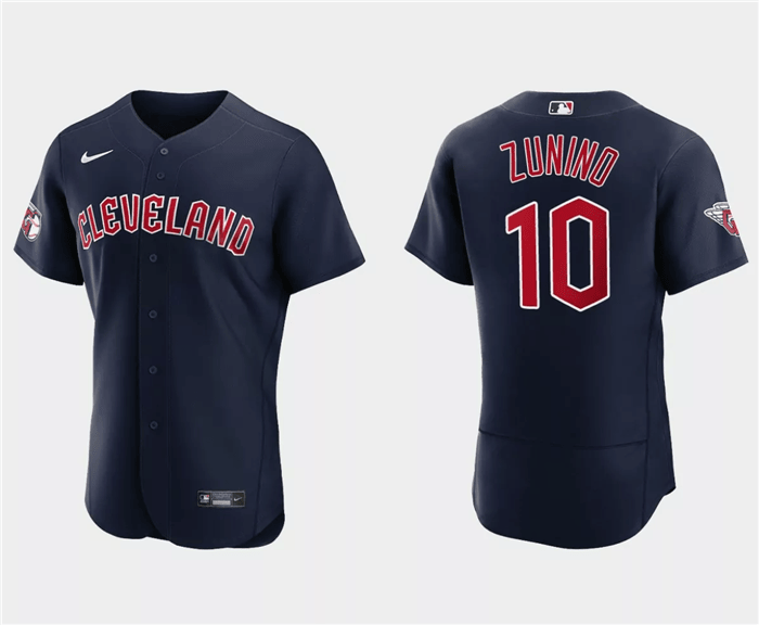 Mike Zunino Cleveland Guardians navy jersey
