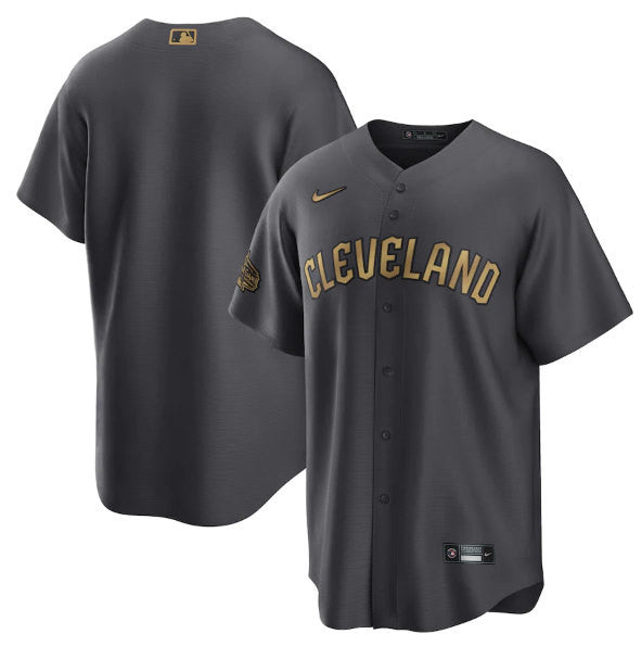 Custom Cleveland Guardians charcoal All-Star jersey