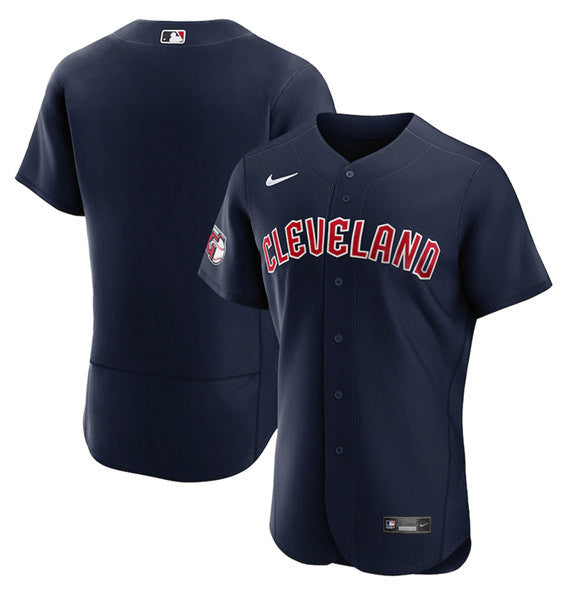 Custom Cleveland Guardians navy jersey