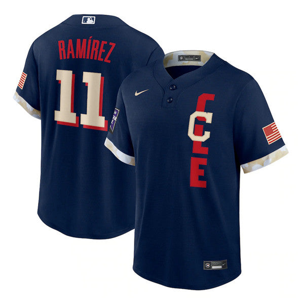 José Ramírez Cleveland Guardians navy All-Star jersey