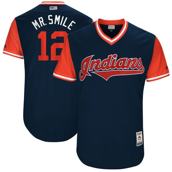 Francisco Lindor Cleveland Guardians navy jersey