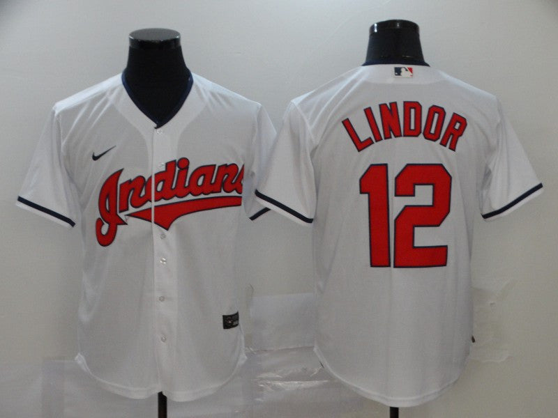 Francisco Lindor Cleveland Guardians white jersey