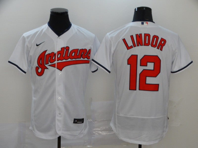 Francisco Lindor Cleveland Guardians white jersey
