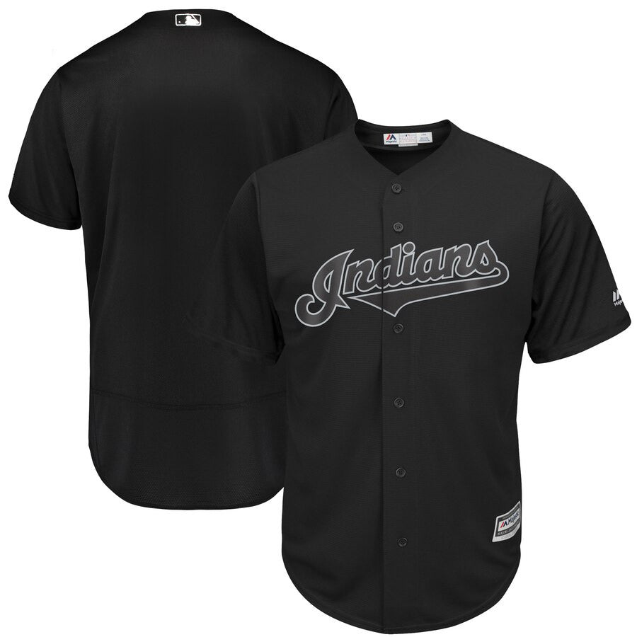 Majestic Cleveland Guardians black jersey