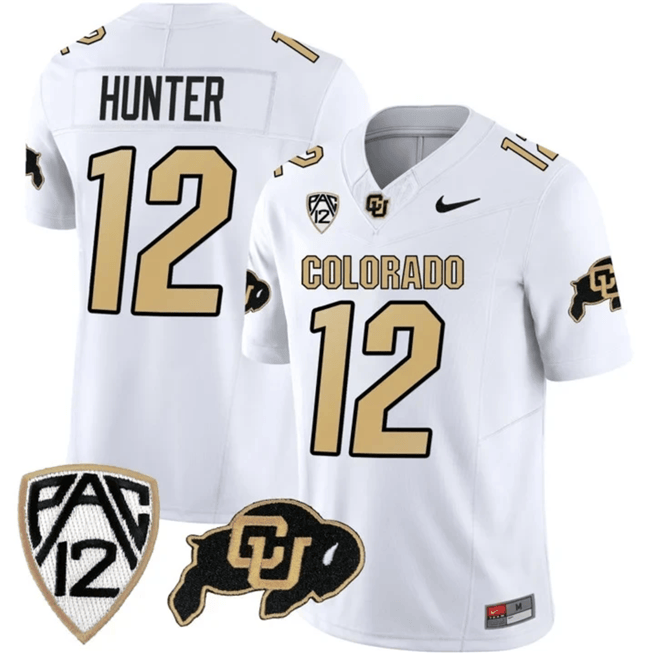 Travis Hunter Colorado Buffaloes white jersey