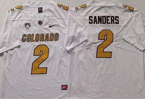 Shedeur Sanders Colorado Buffaloes white jersey