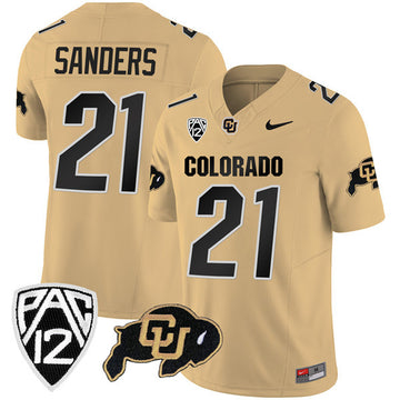 Shilo Sanders Colorado Buffaloes gold jersey