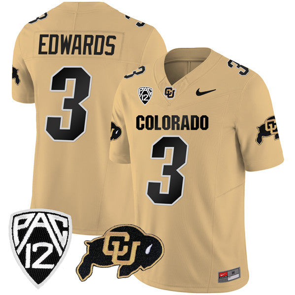 Dylan Edwards Colorado Buffaloes gold jersey