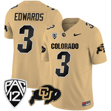 Dylan Edwards Colorado Buffaloes gold jersey