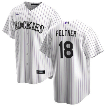 Ryan Feltner Colorado Rockies white jersey
