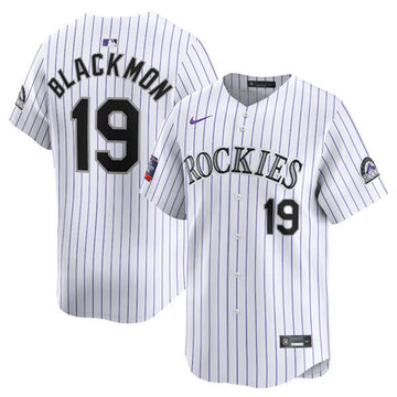 Charlie Blackmon Colorado Rockies white Limited jersey
