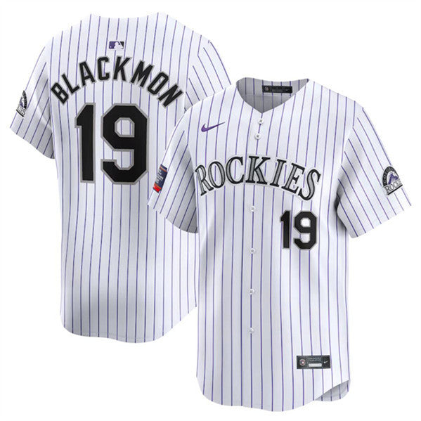 Charlie Blackmon Colorado Rockies white Limited jersey