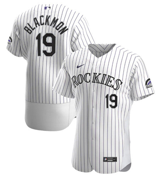 Charlie Blackmon Colorado Rockies white jersey
