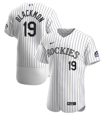 Charlie Blackmon Colorado Rockies white jersey