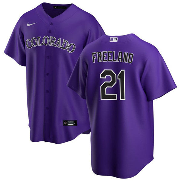 Kyle Freeland Colorado Rockies purple jersey