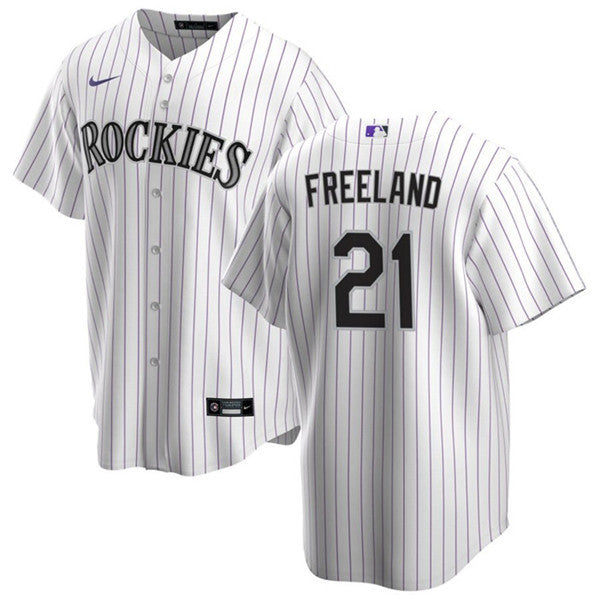 Kyle Freeland Colorado Rockies white jersey