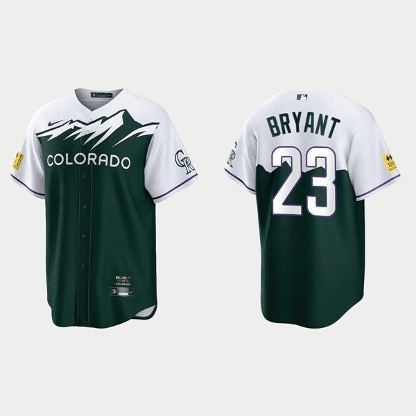 Kris Bryant Colorado Rockies green City Connect jersey