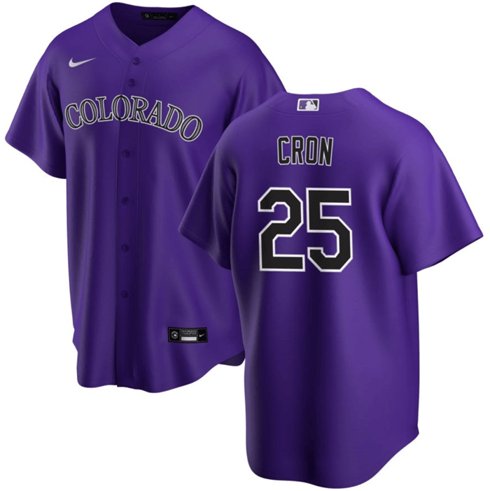 C.J. Cron Colorado Rockies purple jersey