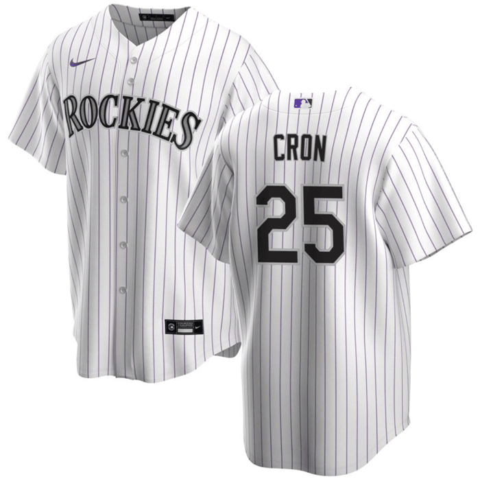 C.J. Cron Colorado Rockies white jersey
