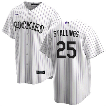 Jacob Stallings Colorado Rockies white jersey