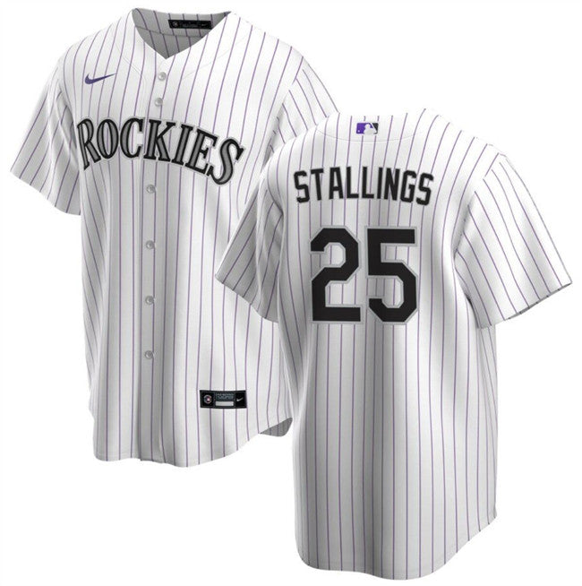 Jacob Stallings Colorado Rockies white jersey