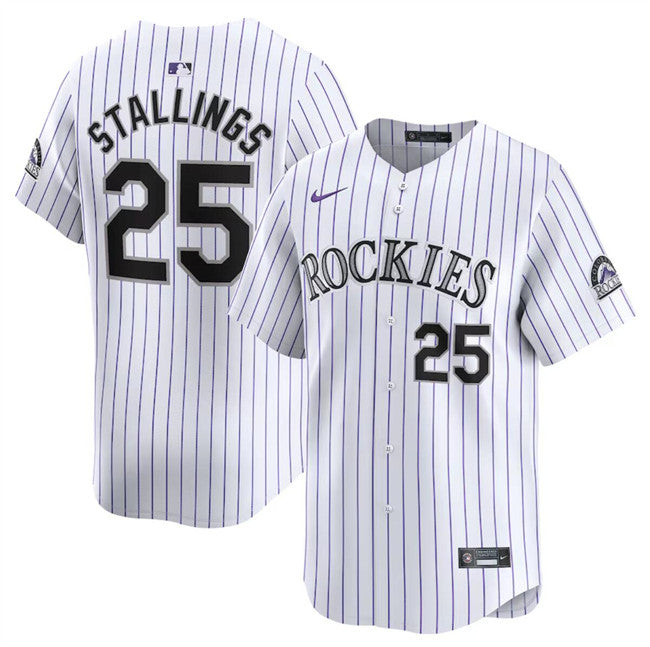 Jacob Stallings Colorado Rockies white Limited jersey