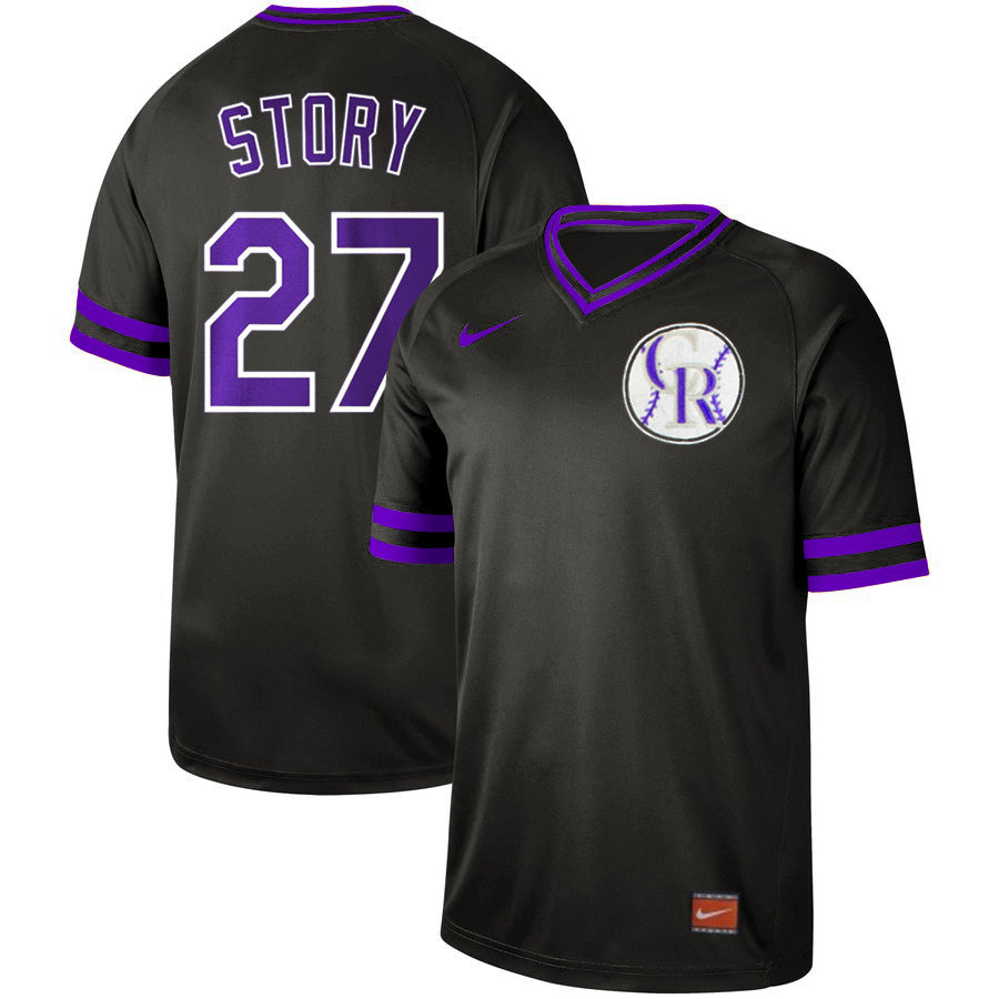 Trevor Story Colorado Rockies black Legend jersey
