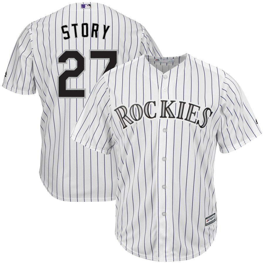 Trevor Story Colorado Rockies white jersey