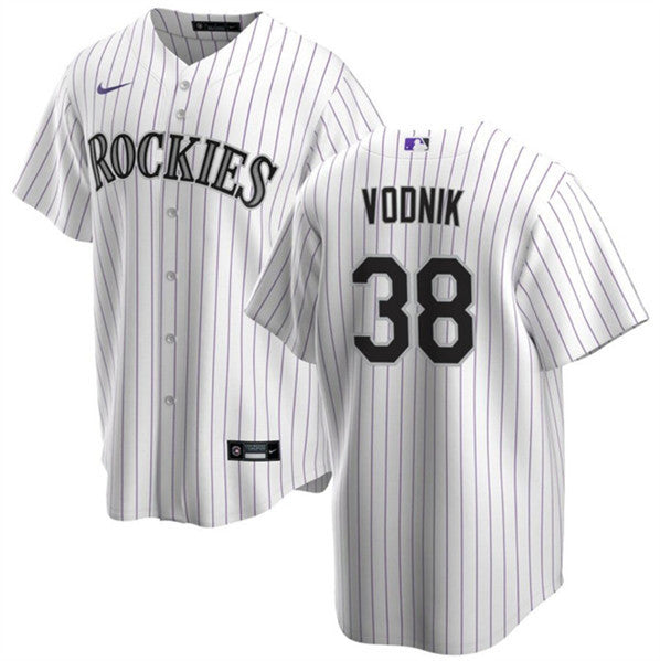Victor Vodnik Colorado Rockies white jersey