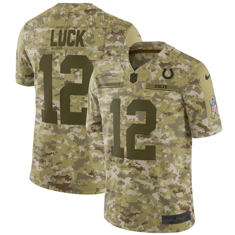 Andrew Luck Indianapolis Colts camo Salute To Service jersey