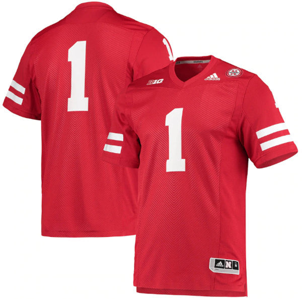 Custom Nebraska Cornhuskers scarlet jersey