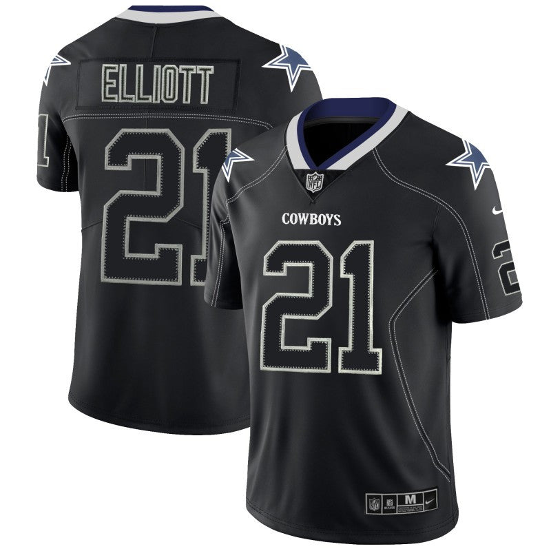 Ezekiel Elliott Dallas Cowboys black Color Rush jersey