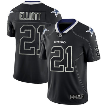 Ezekiel Elliott Dallas Cowboys black Color Rush jersey