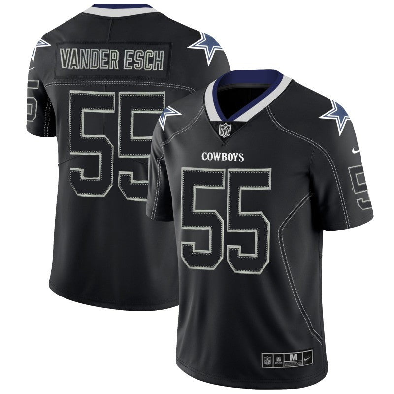 Leighton Vander Esch Dallas Cowboys black Color Rush jersey