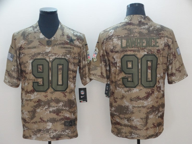Demarcus Lawrencs Dallas Cowboys camo Salute To Service jersey