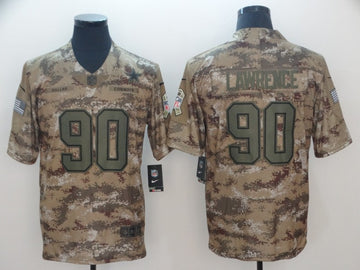 Demarcus Lawrencs Dallas Cowboys camo Salute To Service jersey