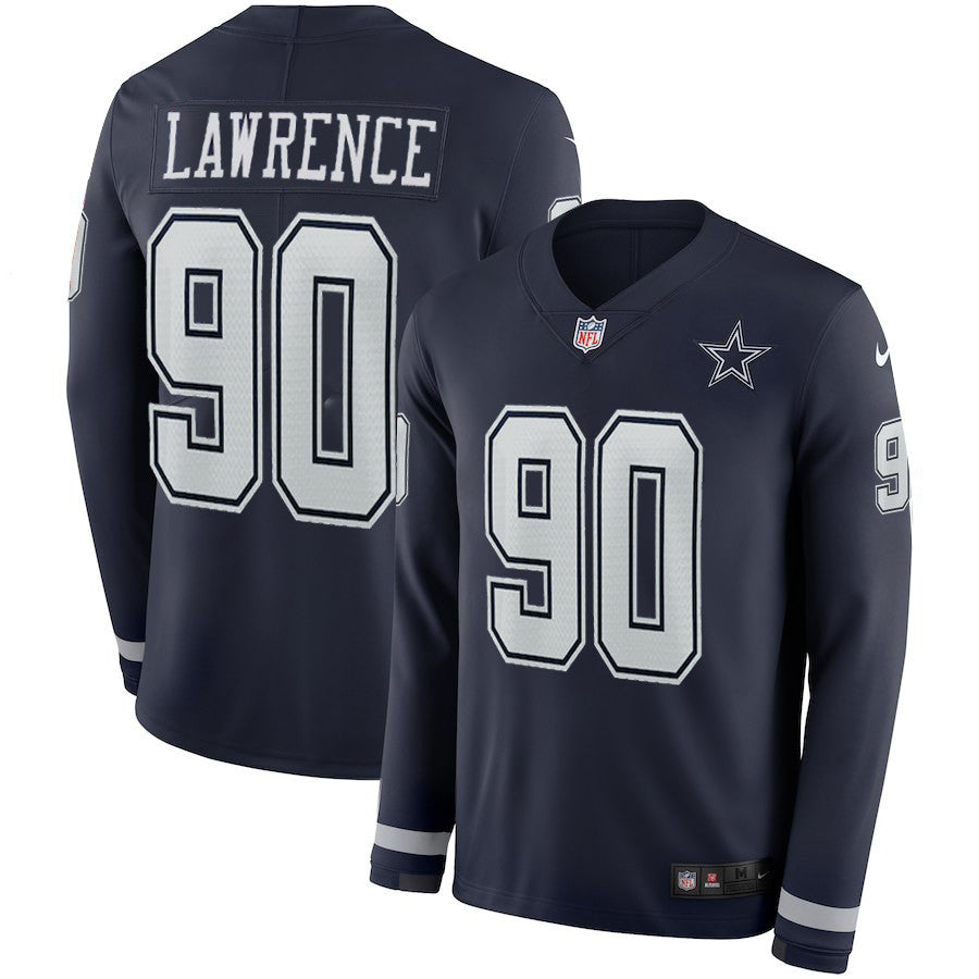 Demarcus Lawrencs Dallas Cowboys navy jersey