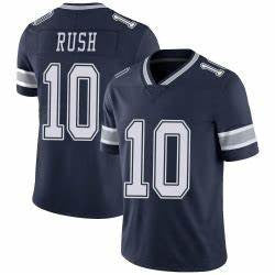 Cooper Rush Dallas Cowboys navy Vapor jersey
