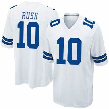 Cooper Rush Dallas Cowboys white Vapor jersey