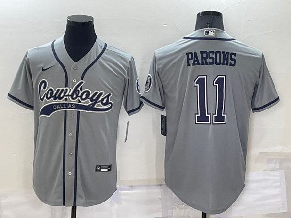 Micah Parsons Dallas Cowboys grey jersey